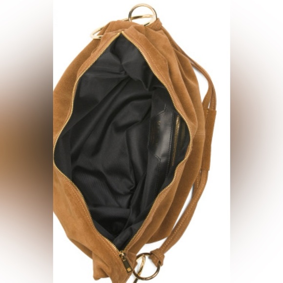 💚NWT-MARLON Made In Italy, GORGEOUS SAGE COLOR Genuine Calf Leather Suede Hobo💚💚 - Picture 4 of 16